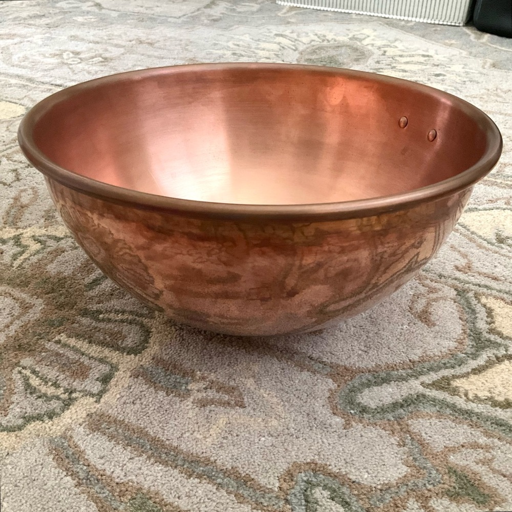 Mauviel 1830, Solid Copper gorgeous mixing bowl